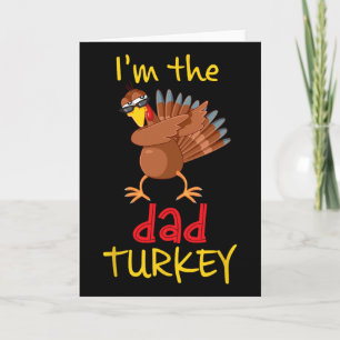 Funny Vater Türkei Matching Familiengruppe Thanksg Karte