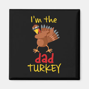 Funny Vater Türkei Matching Familiengruppe Thanksg Magnet