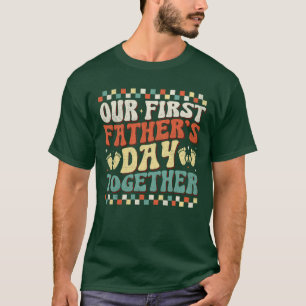 Funny Vater und Son unser erster Vatertag zusammen T-Shirt