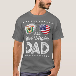 Funny Vater Vatertag West Virginia 4. Juli U T-Shirt