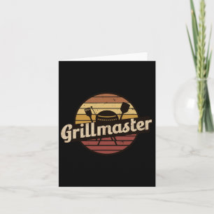 Funny Vater Vintag Design Grillmaster-Tag der Fede Karte