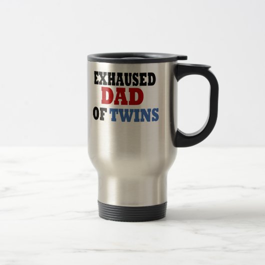 Funny Vater von Twins Reisebecher (Rechts)