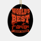 Funny Vater Welten Beste Farter I Gemein Vater Keramik Ornament (Rechts)