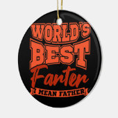Funny Vater Welten Beste Farter I Gemein Vater Keramik Ornament (Links)
