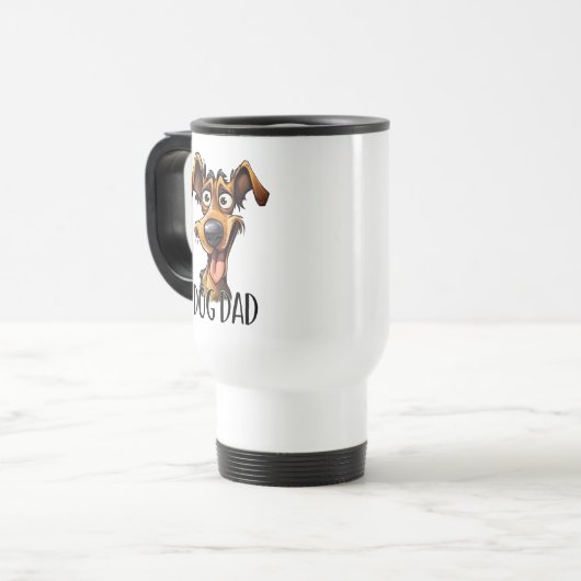 Funny Vater Wortart Reisebecher (Vorderseite Links)