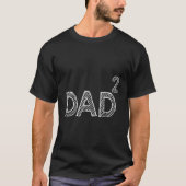 Funny Vater zerquetschte Vater von zwei Vater D T-Shirt (Vorderseite)