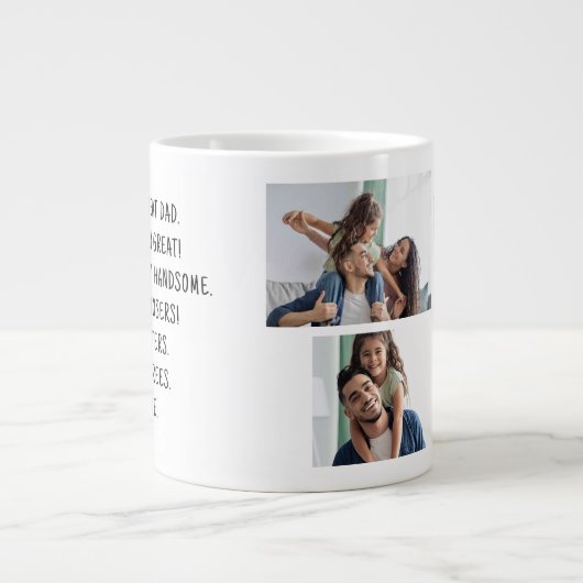 Funny Vaters Foto Collage Kaffee Tasse (Vorderseite)