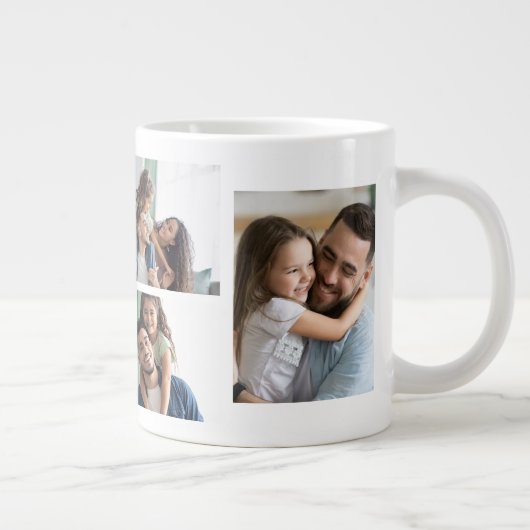 Funny Vaters Foto Collage Kaffee Tasse (Rechts)