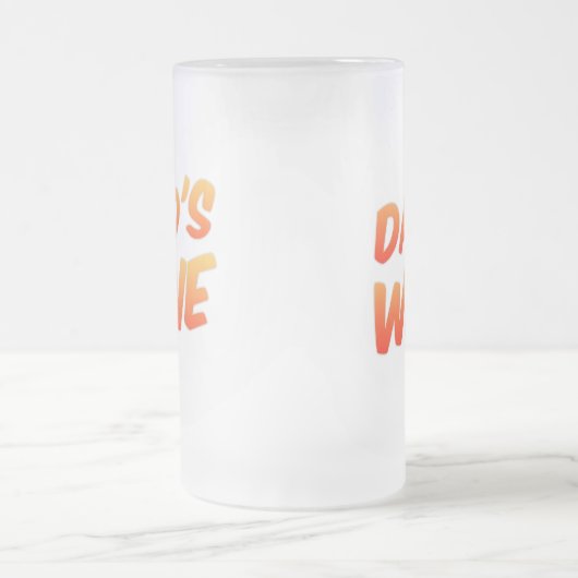 Funny Vaters Mattierter Bierstee Mattglas Bierglas (Mittel)