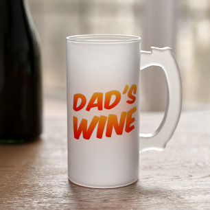 Funny Vaters Wein Mattierte Glass Bier Tasse