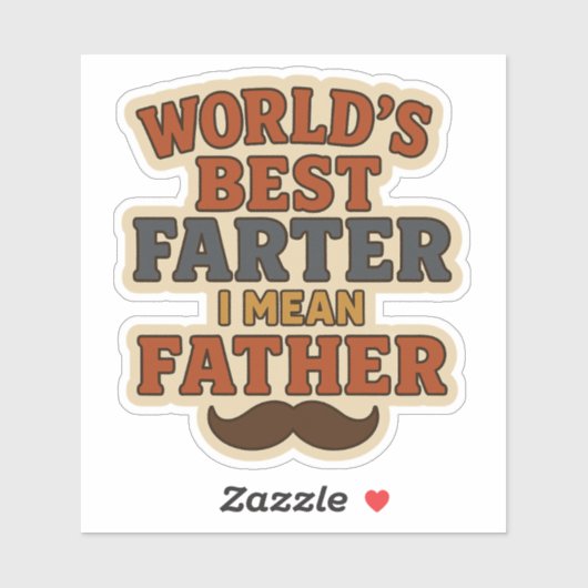 Funny Vatertag 2025 Sticker - Weltbeste (Blatt)