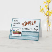 Funny Vatertag Angelkarte Karte (Gelbe Blume)