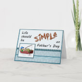 Funny Vatertag Angelkarte Karte (Vorderseite)