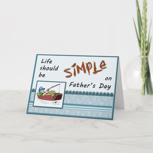 Funny Vatertag Angelkarte Karte (Vorderseite)