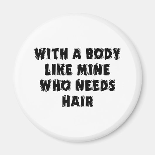 Funny Vatertag Bald Man Magnet (Vorne)