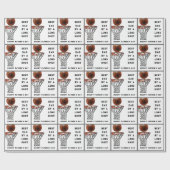 Funny Vatertag Basketball Geschenkpapier (Flach)