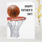 Funny Vatertag Basketball Karte (Gelbe Blume)