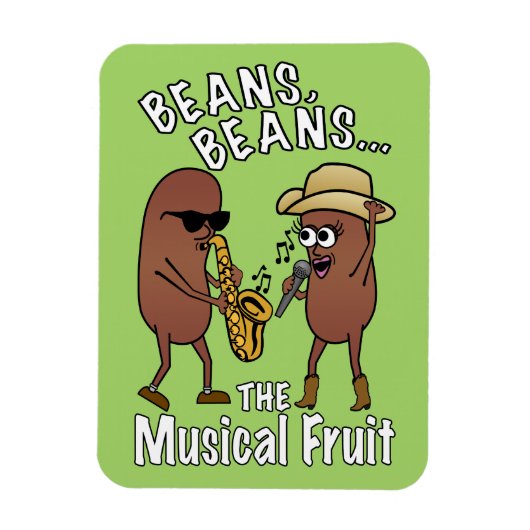 Funny Vatertag Bean Farting Joke Magnet (Vertikal)