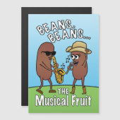 Funny Vatertag Bean Musical Fruit Joke Magnetkarte (Vorne/Hinten)