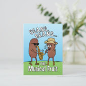 Funny Vatertag Farting Bean Joke Postkarte (Stehend Vorderseite)