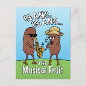 Funny Vatertag Farting Bean Joke Postkarte (Vorderseite)