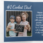 Funny Vatertag Foto Ernährung Dreifach Gefaltete Karte (Innen Erste Seite)