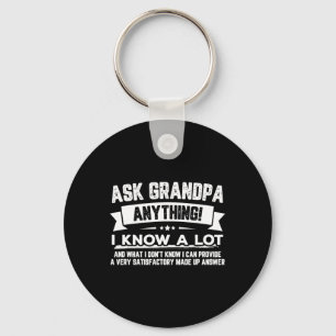 Funny Vatertag Geschenk 60. Frag Großvater Alles Schlüsselanhänger