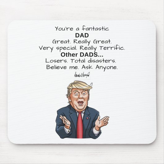 Funny Vatertag Geschenk Donald Trump Mouse Pad Mousepad (Vorne)