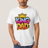 FUNNY Vatertag KING VATER T-Shirt (Vorderseite)