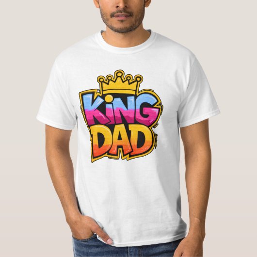 FUNNY Vatertag KING VATER T-Shirt (Vorderseite)