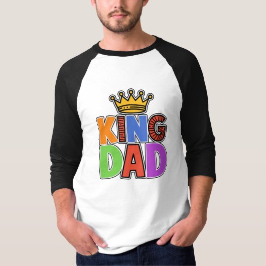 FUNNY Vatertag KING VATER T-Shirt (Vorderseite)