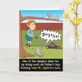 Funny Vatertag Nutty Squirrel Card Karte (Gelbe Blume)