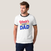 FUNNY Vatertag Welt der besten VATER T-Shirt (Vorne ganz)