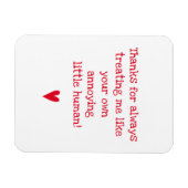 Funny Vatertag Zitat für Bonus Vater Magnet (Horizontal)