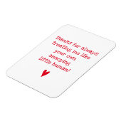 Funny Vatertag Zitat für Bonus Vater Magnet (Linke Seite)