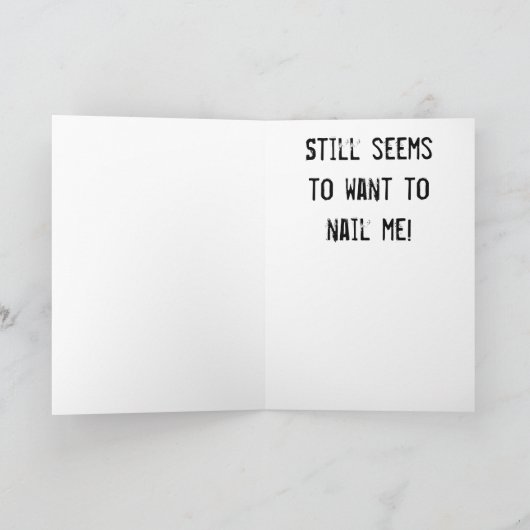 Funny Vatertag "zu Ehemann" Karte (Innenseite)