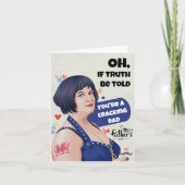 Funny Vathday card - Die sonnige Nase für Vater Einladung (Vorderseite)