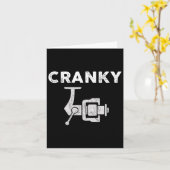 Funny Vathday Fischen Shirt für Männer Cranky Fis Karte (Gelbe Blume)