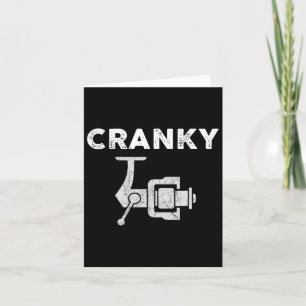 Funny Vathday Fischen Shirt für Männer Cranky Fis Karte