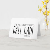 Funny Vathday Geschenk von Kindertochter für Vater Karte (Gelbe Blume)