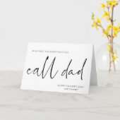 Funny Vathday Geschenk von Tochter für Vater Karte (Gelbe Blume)