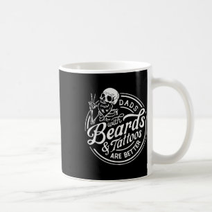Funny Vathday Väter mit Bärten und Tattoos sind Kaffeetasse