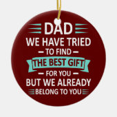 Funny Vathday Vater von Daughter Son Ehefrau für Keramik Ornament (Vorne)