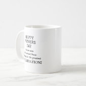 Funny Vathers Day Admiration Dadmiration Kaffeetasse (Vorderseite Links)