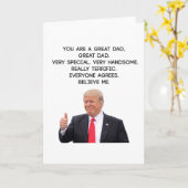 Funny Vathers Day Card - Donald Trump Card Geschen Karte (Gelbe Blume)