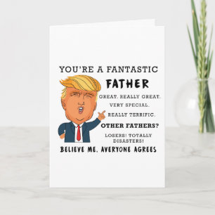 Funny Vathers Day Card - Donald Trump Card Karte