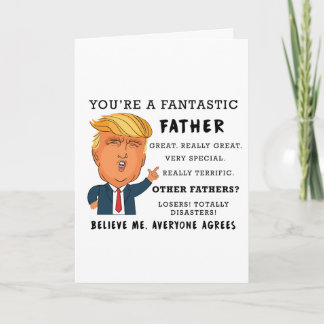 Funny Vathers Day Card - Donald Trump Card Karte
