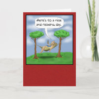 Funny Vathers Day Cards: Entspannen