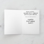 Funny Vathers Day Cards: Hühner abholen Karte (Innenseite)