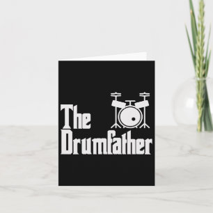 Funny Vathers Day Der Drum-Vater Drummer Musiker Karte